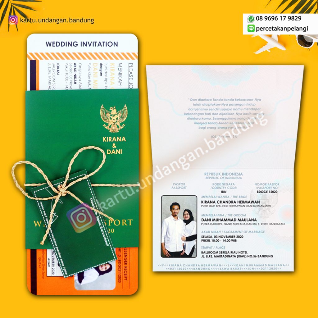 Undangan Unik Model Passport